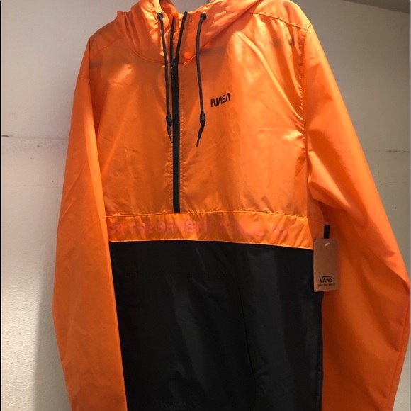 vans orange windbreaker